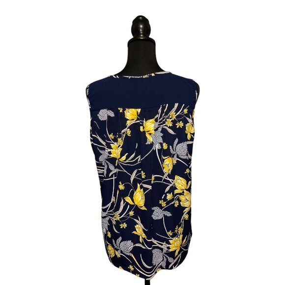 FLORAL SLEEVELESS TANK BLOUSE - Picture 3 of 3